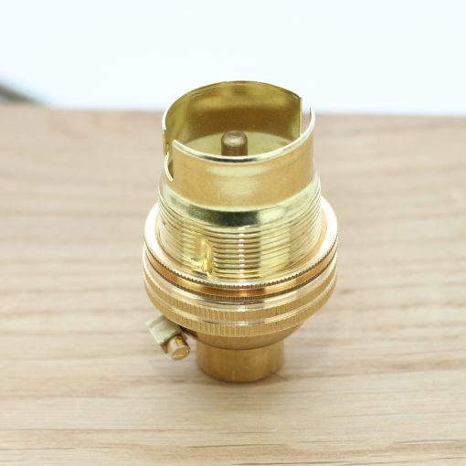 Wooden Base Lamp Kit 8 with Brass Un-Switched Lampholder KIT8B - Image 2
