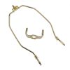 Brass Plated Detachable 8" Harp With Base