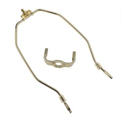 Brass Plated Detachable 8" Harp With Base