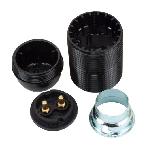 Black BC 40mm Dia Threaded Lampholder [PLU34976] - Image 2
