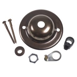 Old English Ceiling Plate With 10mm Hole & Screws [3127864]