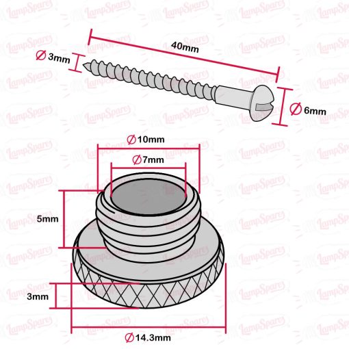 Bronze Ceiling Plate With 10mm Hole & Screws [3127811] - Image 4