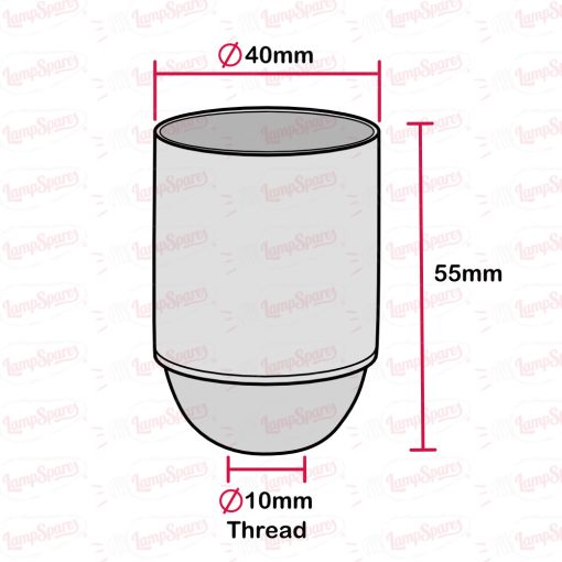 ES | E27 | Edison Screw Chrome Lampholder Cup and Cord Grip 3574040 - Image 4