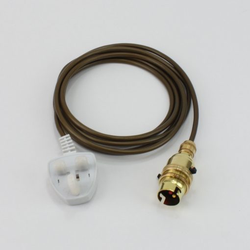 Pre Made Gold Lead With Brass BC Swiched Lampholder [PLU44617] - Image 5