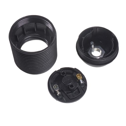 E26 US Black Threaded Lamp Holder 3240221 - Image 3