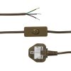 Gold 3 Core With Moulded Plug And In Line Switch 2.5m Long