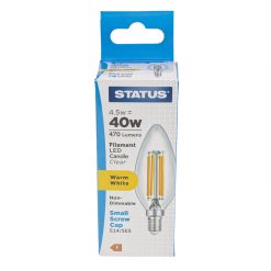 LED SES Candle 4.5w Status Filament PLU95885