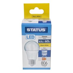 Status LED ES 8.5w Pearl GLS Lamp PLU55476