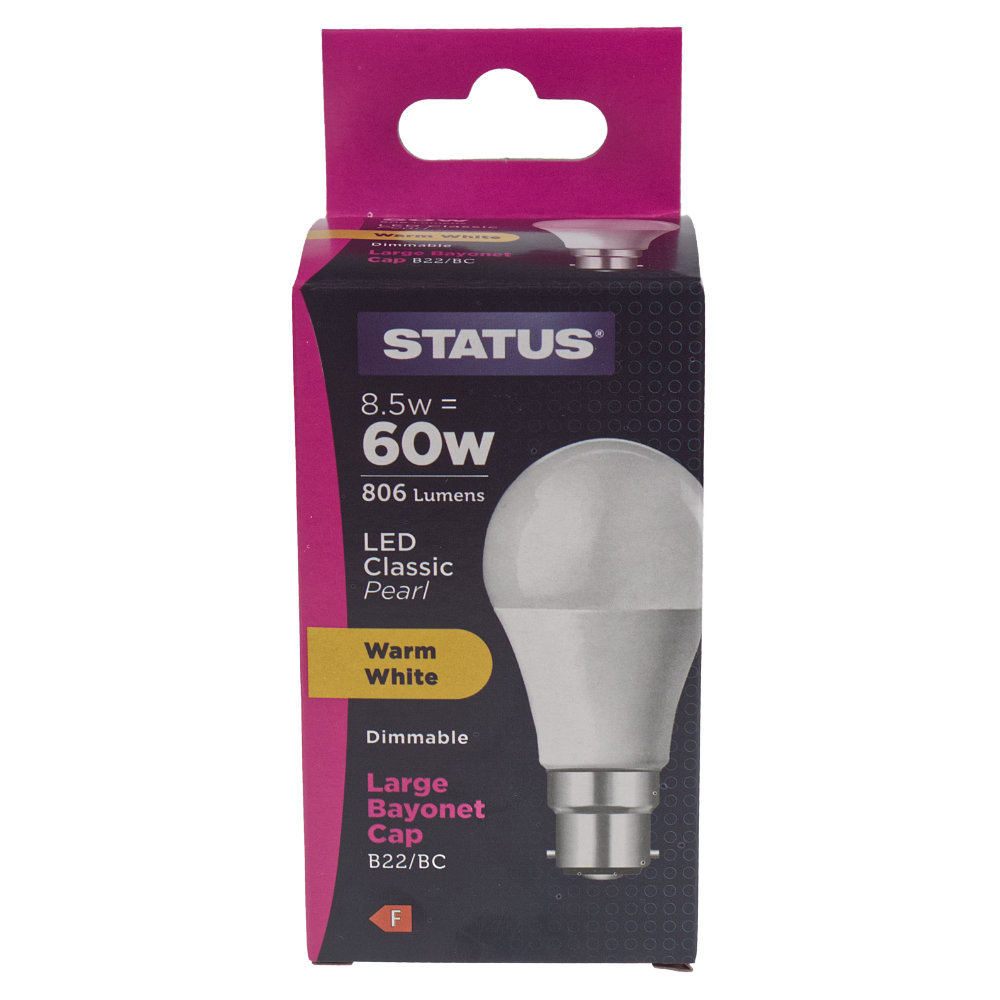 Status LED BC 8.5w Dimmable GLS Lamp 4171320