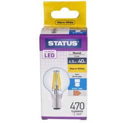 SBC | Small Bayonet Cap 4.5w Golf Ball Filament LED PLU21005