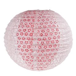 Double Lacy Paper Lantern 40cm Fuchsia 8232167