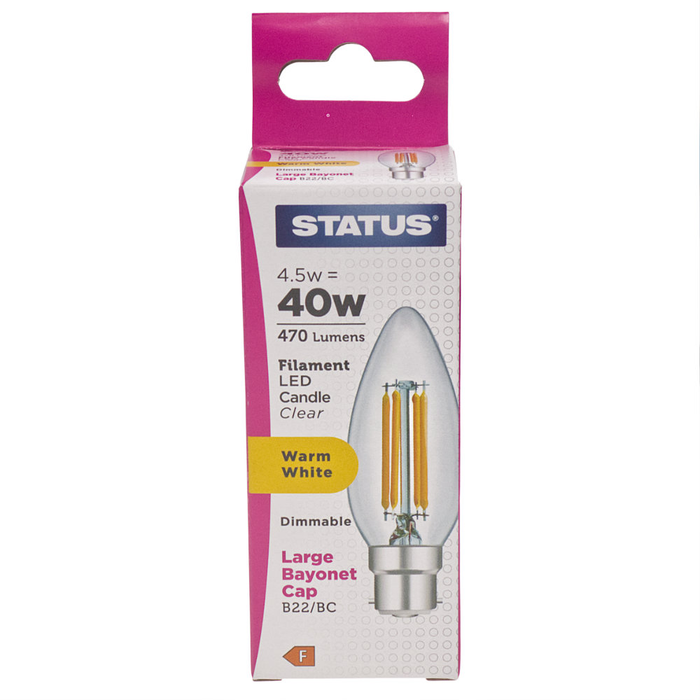 LED BC Candle 4.5w Dimmable 4584017