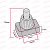 White Push Button Switch 66428 - Image 3