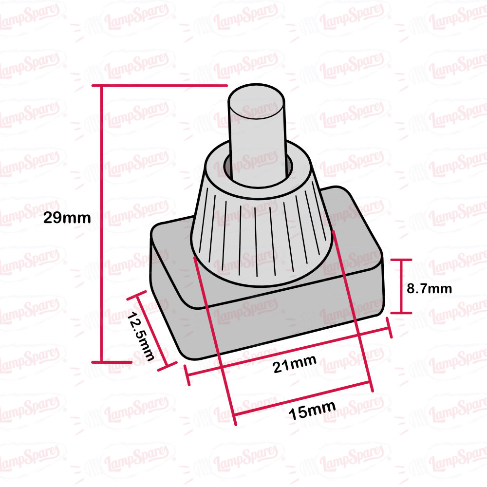 White Push Button Switch 66428 - Image 3