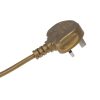 Gold Un-Switched 3 Core With plug 2.5m Long 41918 - Image 2