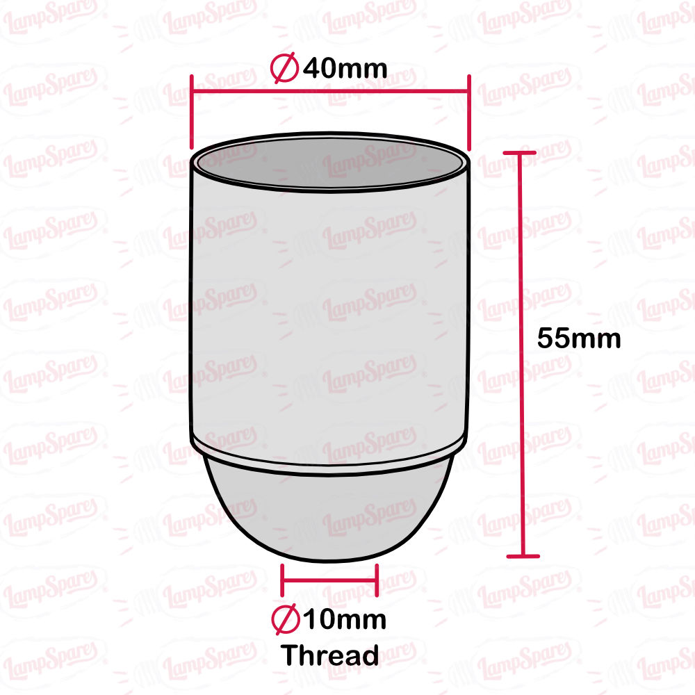 ES | E27 | Edison Screw Chrome Lampholder Cup and Cord Grip 3574040 - Image 4