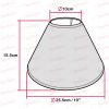 Conical Shade 25cm Taped Edge Primrose Yellow 8126102 - Image 3