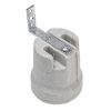 ES | E27 | Edison Screw Porcelain Lampholder with Reversed Bracket 12358