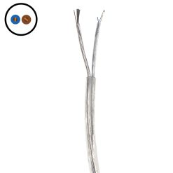 Transparent 2 Core Round PVC Clear Flex 0.75mm 36380