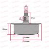 Rubber Bung For Lampholder Vase Fixing 41mm - Image 3