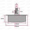 Rubber Bung For Lampholder Vase Fixing 70mm [05336 PLU25449] - Image 3