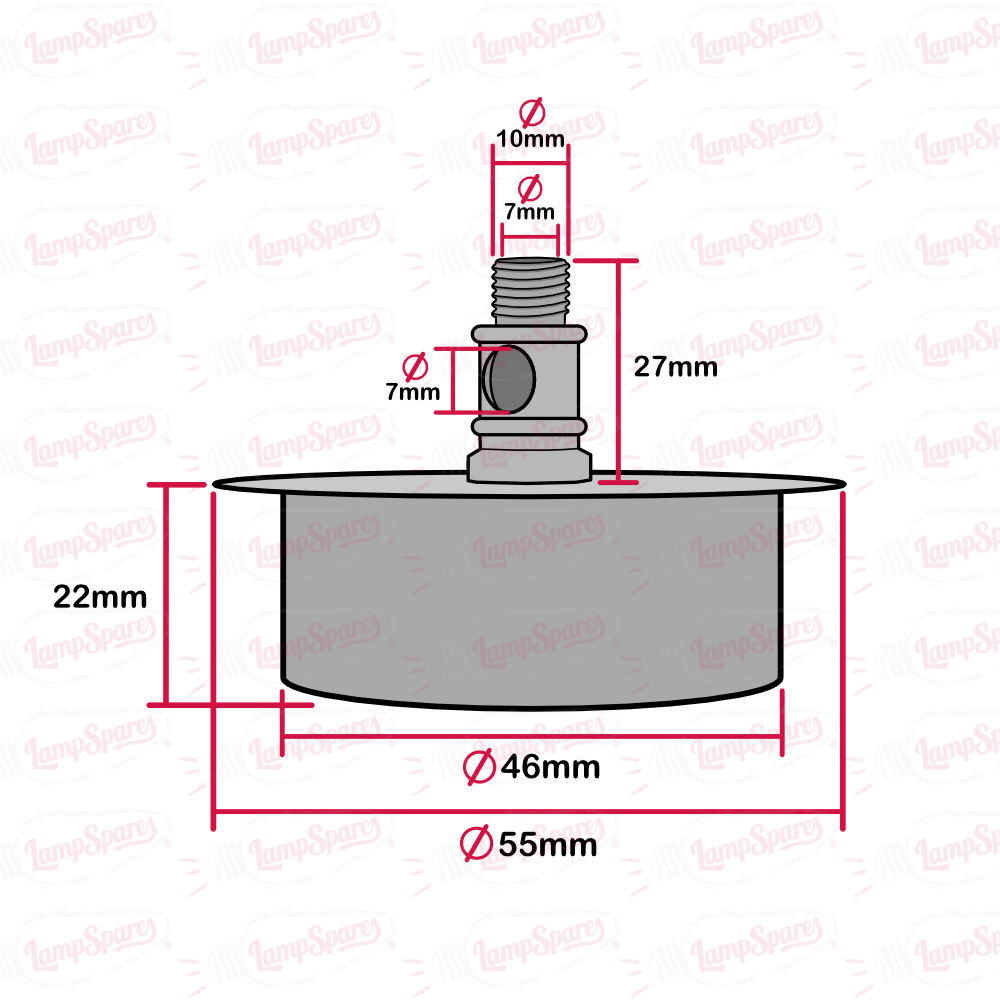 Rubber Bung For Lampholder Vase Fixing 46mm - Image 3