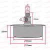 Rubber Bung For Lampholder Vase Fixing 65mm [05335 PLU37607] - Image 3
