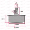 Rubber Bung For Lampholder Vase Fixing 55mm [05333 PLU51022] - Image 3