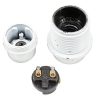 SES | E14 | Small Edison Screw Lampholder Half Threaded in White PLU86538