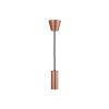 ES | E27 | Edison Screw Brushed Copper Pendant Light Fitting 5088866