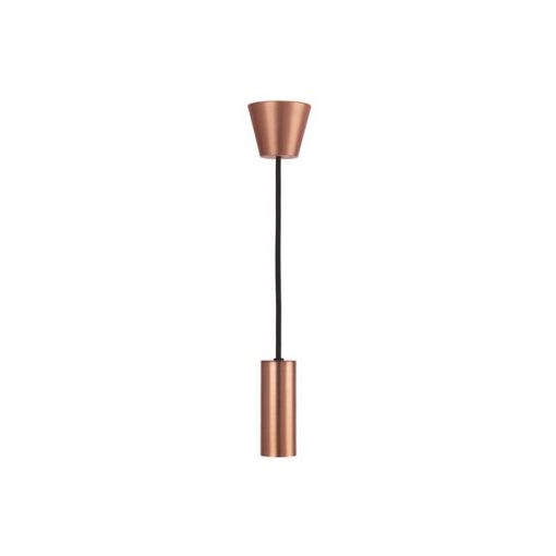 ES | E27 | Edison Screw Brushed Copper Pendant Light Fitting 5088866