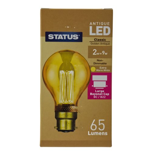 LED BC | B22 Golden Antique GLS 2w 7263793