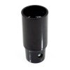 SES | E14 | Small Edison Screw Black Plain Lampholder With Earth Cap PLU10266