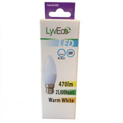 LED 6w Candle BC LYV3636