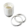 ES | E27 | Edison Screw Threaded White ABS Plastic Lampholder LH6