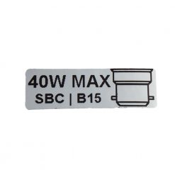 40W Max Wattage With SBC Image Sticker Single 6611255