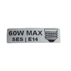 60W Max Wattage With SES Image Sticker Single 6611242