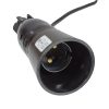 BC | B22 | Bayonet Cap Lampholder Bottle Adaptor with Lead Black 5593445