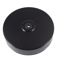 Black Ceiling Rose with 10mm Holes and Fixing Plate 6602447