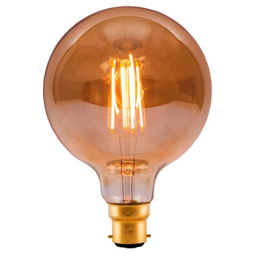 4W Led Vintage 80MM Globe Amber BC [01463]